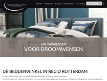 Tablet Screenshot of droomvluchtslaapcomfort.nl